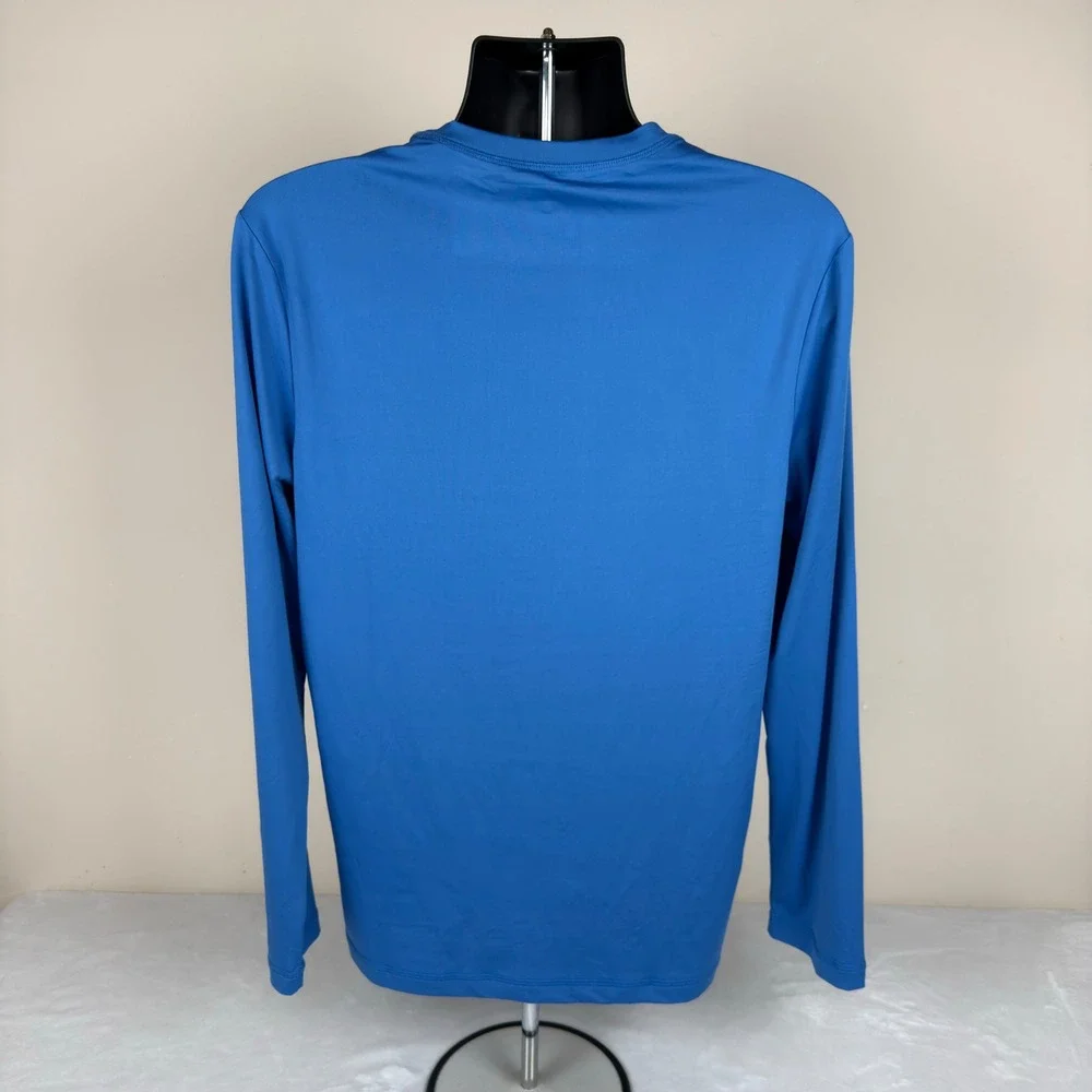 Hurley Mens Floral‎ LS Sunshirt Seaview Blue UPF 50+ Rash Guard Medium New